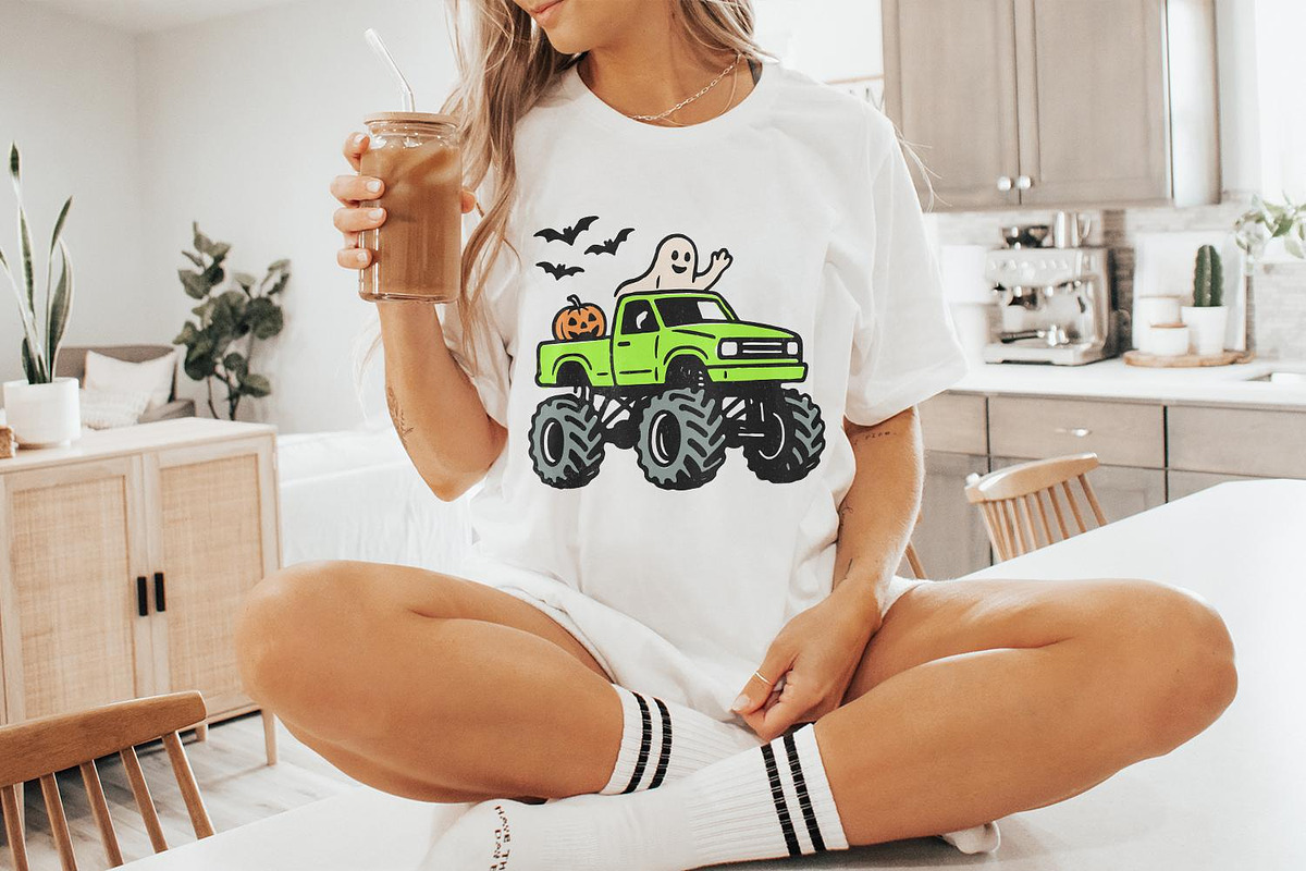 Monster Truck Halloween PNG, Ghost, an Illustration by SharpMarketplace (Photo 9 of 9)