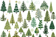 Christmas tree, Boho Christmas tree, an Illustration by Usis (Thumbnail 2 of 6)