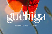 Guchiga - Modern Elegant Sans Serif, a Sans Serif Font by Jimoji (Thumbnail 1 of 11)