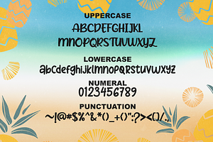 Pineapple Slice - Handwritten Font