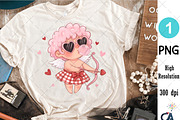 Cute Retro Pink Cupid Png, an Illustration by Creative Art (Thumbnail 2 of 6)