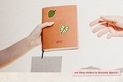 Monstera Nature Sticker Bundle SVG, a Work Illustration by InkCloudDesign (Thumbnail 5 of 5)