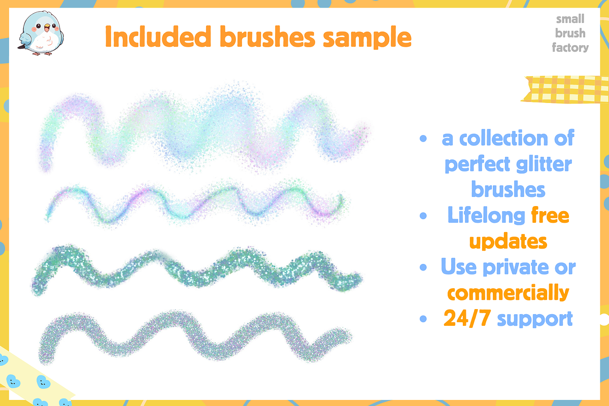 Holographic Glitter Lettering Brush, a Brush Add-On by Cozy Brushery (Photo 5 of 6)