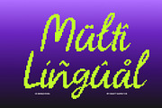 CS Ringo Pixel, a Script Font by Craft Supply Co. (Thumbnail 7 of 8)