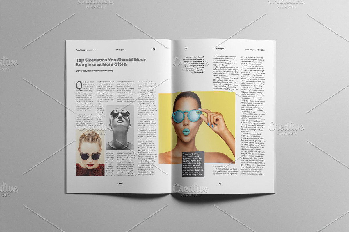 The Best Fashion Magazne Layout, a Magazine Template by Swayang (Photo 22 of 23)