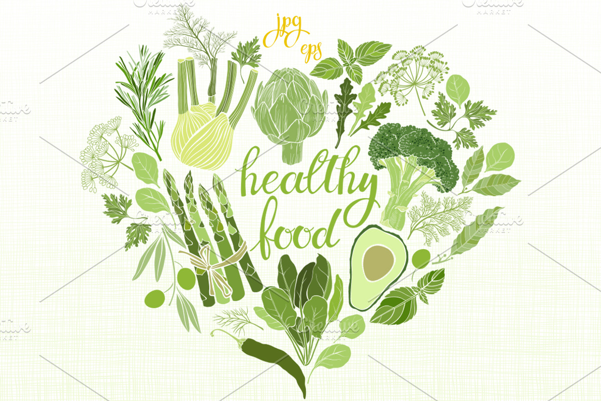 Vegetables and spices., a Food Illustration by maritime_m (Photo 1 of 6)