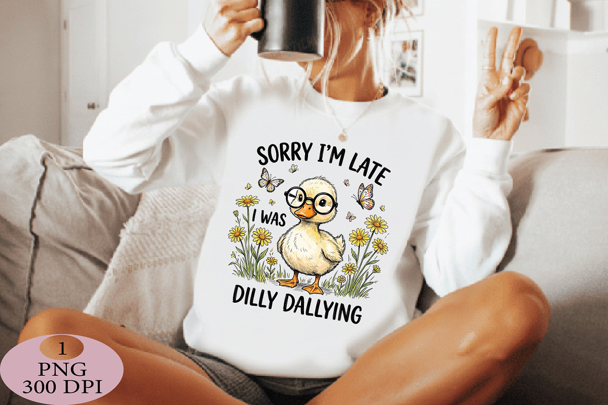Sorry I'm Late I Was Dilly Dallying, an Illustration by Daily.Designs (Photo 5 of 5)