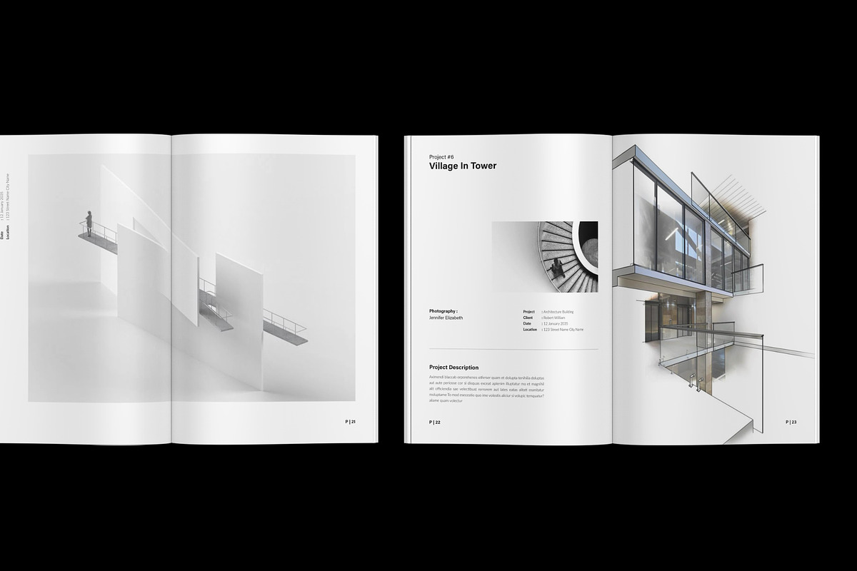 Professional Portfolio Template, a Brochure Template by NorthPeak (Photo 9 of 13)