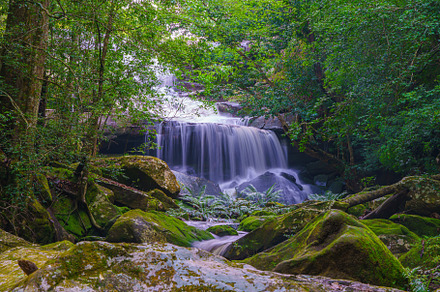 Waterfall at Phu Kradueng national park, Loei Thailand, beautifu, a Nature Photo by Casanowe-studio