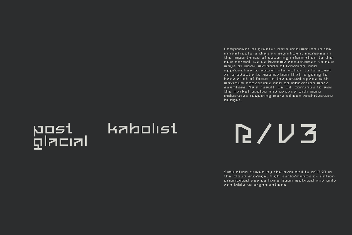 Magsk Futuristic Tech Font, a Font by baqoos (Photo 2 of 10)
