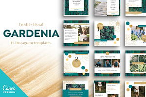 GARDENIA Canva Instagram Templates