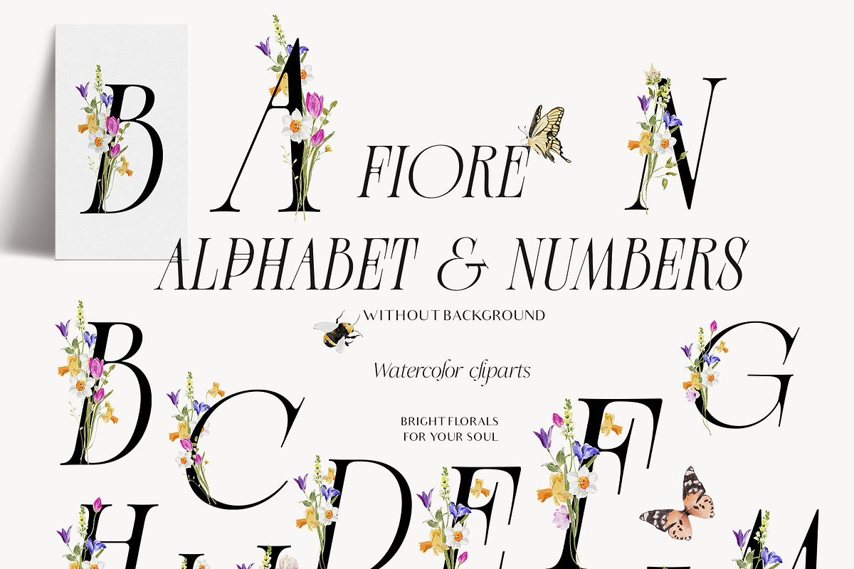 FIORE Bright watercolor flowers, a Decorative Illustration by Grace Noboa Illustrations (Photo 8 of 17)
