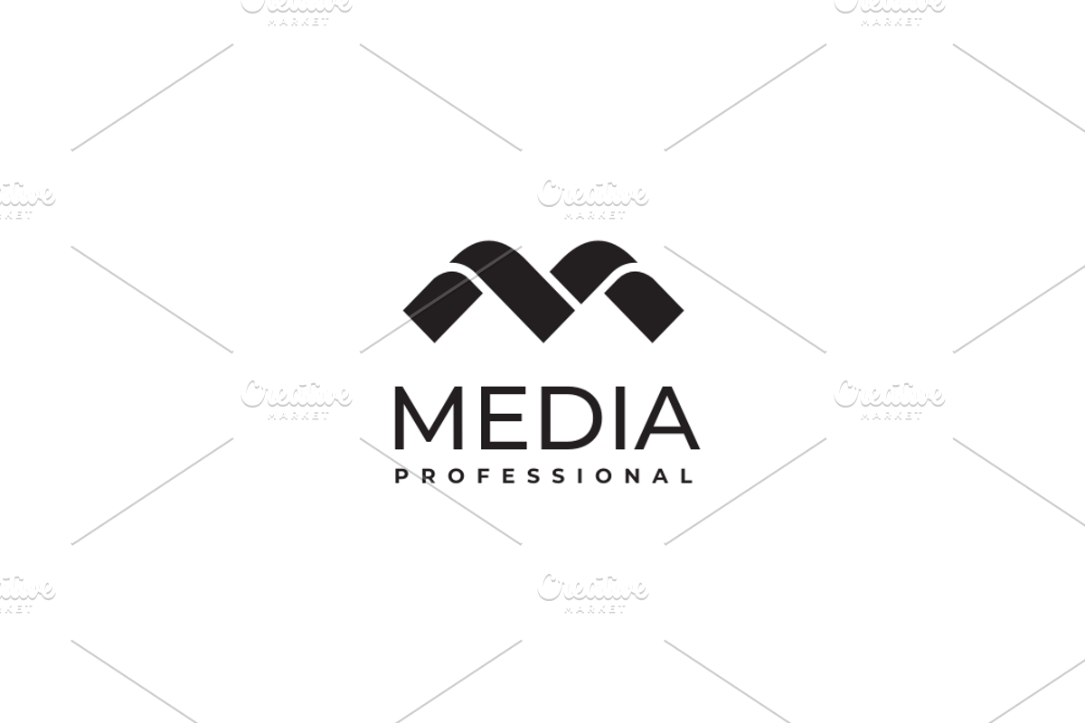 Media - Letter M Logo Template, a Branding & Logo Template by yopie (Photo 3 of 4)