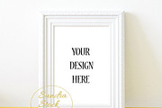 White Frame Mockup, a Print Template by Papaya Craft (Thumbnail 2 of 2)
