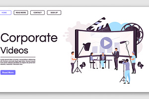 Corporate Videos Landing Page