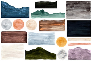 Abstract Watercolor Landscape Prints