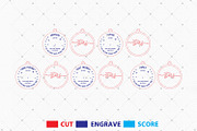 Best Friend Christmas Ornaments Svg, a Pattern Graphic by Lasercutiny (Thumbnail 2 of 2)