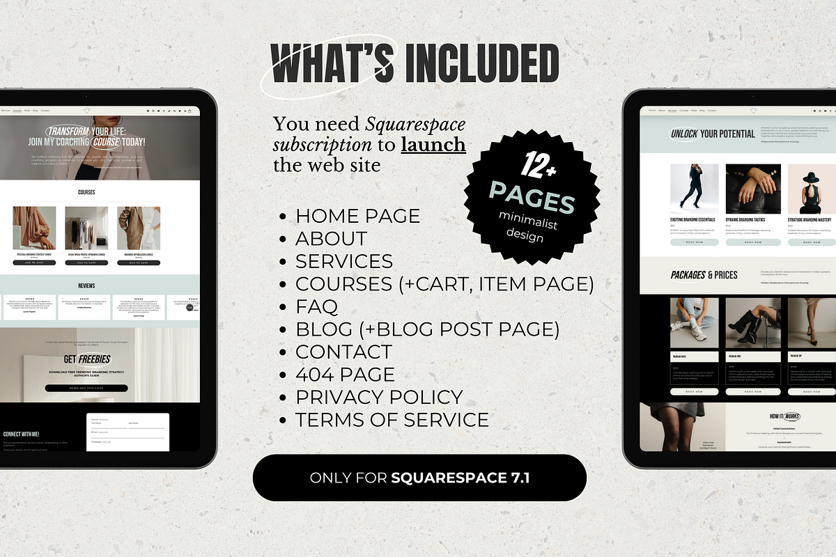 Coaches Squarespace Website Template, a Squarespace Template by barsrsind (Photo 4 of 12)