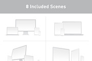 Milk - White Responsive Mockups, a Mockup by Rex Rainey (Thumbnail 3 of 3)