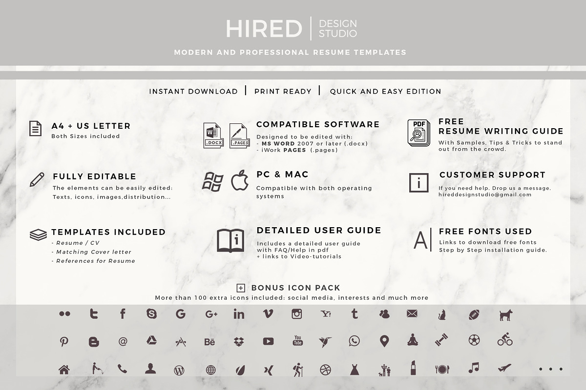 Accountant Sales Resume Cover Letter, a Resume Template by HIRED Design Studio (Photo 7 of 10)