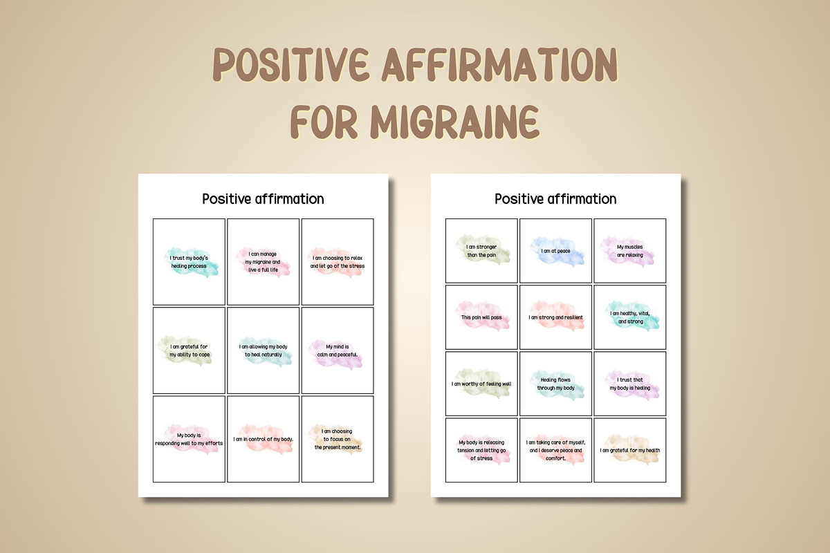 Migraine Journal & Tracker - Canva, a Print Template by Adalin Shop (Photo 6 of 9)