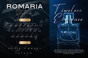 Romaria Stylish, a Sans Serif Font by Burntilldead (Thumbnail 8 of 12)