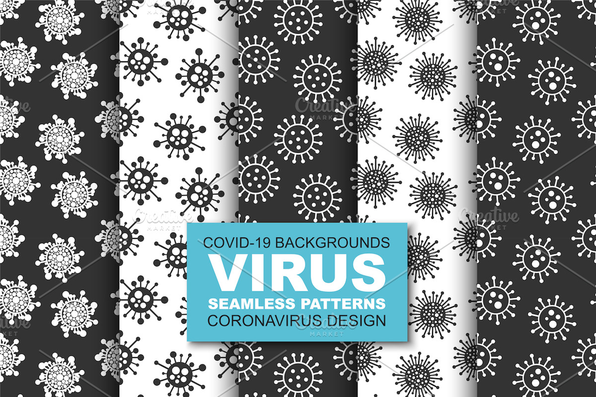 Drawing seamless virus patterns, a Pattern Graphic by ExpressShop (Photo 1 of 6)