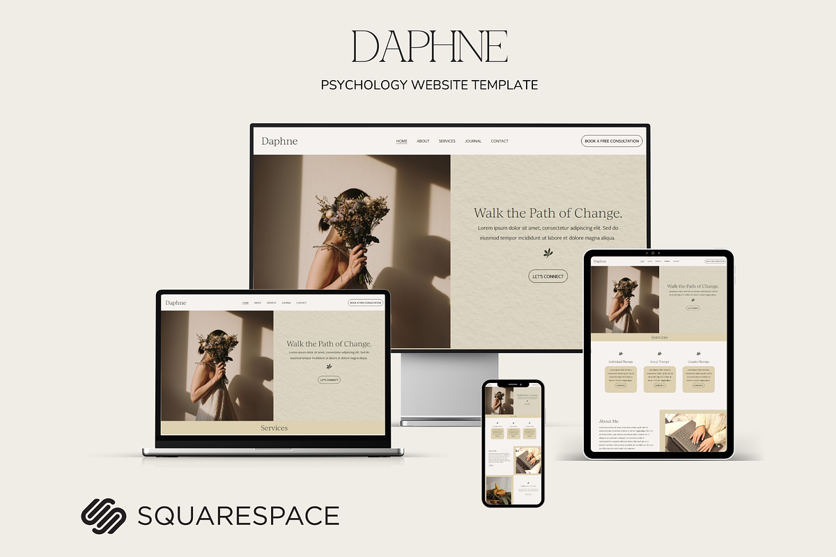 Daphne Squarespace 7.1 Template, a Squarespace Template by Beliveart (Photo 2 of 5)