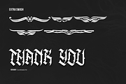 Vergaoh | All Caps Blackletter Font, a Blackletter Font by Denustudios (Thumbnail 12 of 12)