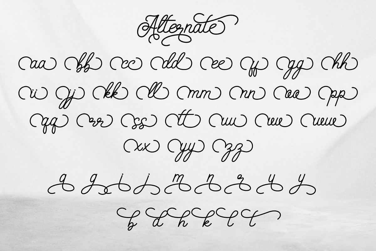 Kamala - Script Font, a Script Font by Densu Creative (Photo 8 of 9)
