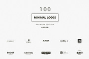 100 Minimal Logos - Premium Kit, a Branding & Logo Template by Design District (Thumbnail 3 of 7)