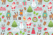 Cute Christmas characters & objects, an Animal Illustration by kostolom3ooo (Thumbnail 2 of 2)