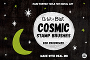Cosmic Brush Stamps - Procreate, a Brush Add-On by INKY STAMP BRUSHES (Thumbnail 1 of 10)