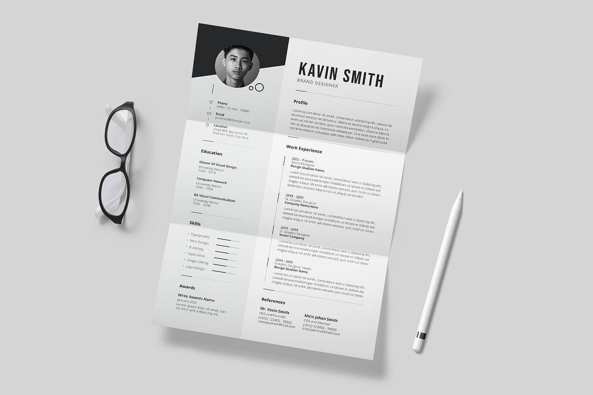 Resume/CV Template | Word & Canva, a Resume Template by HiveArts (Photo 5 of 6)