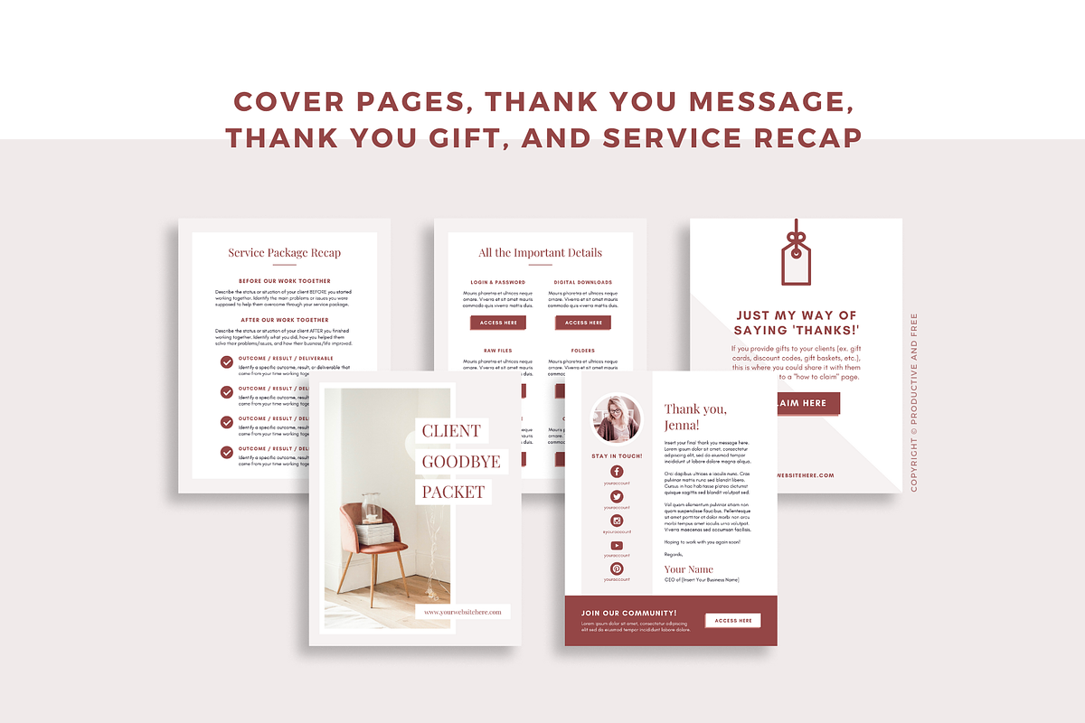 Client Experience Template Bundle, a Magazine Template by ProductiveandFree (Photo 20 of 23)