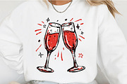 Hand Drawn New Year Clipart, an Illustration by OK Design (Thumbnail 5 of 6)