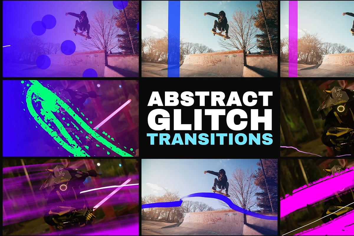 Abstract Grunge Transitions MOGRT