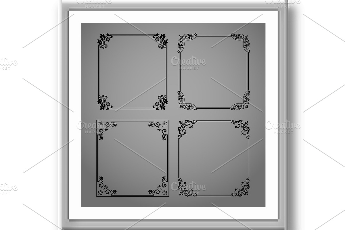 Set of decorative frames Elegant, a Decorative Illustration by RODINA (Photo 3 of 3)