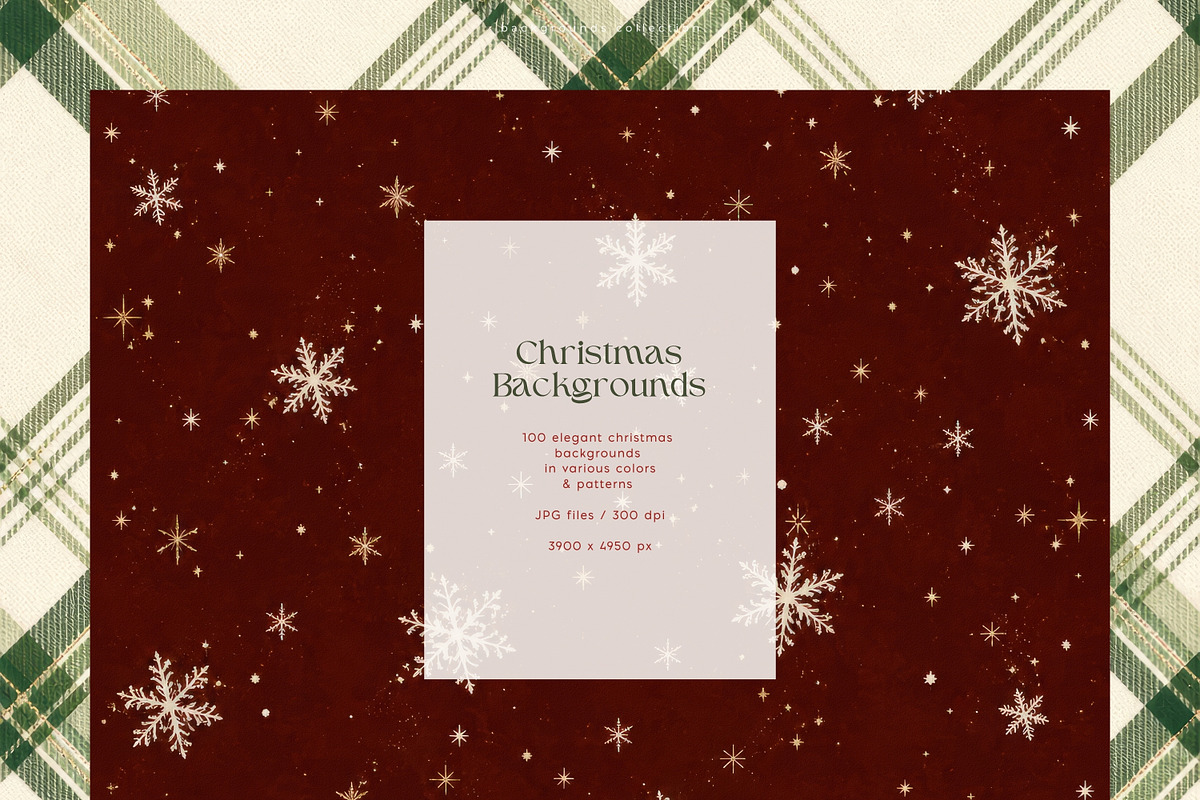 100 Elegant Christmas Backgrounds, a Background Graphic by PeDe Designs (Photo 2 of 17)
