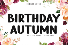 Birthday Autumn
