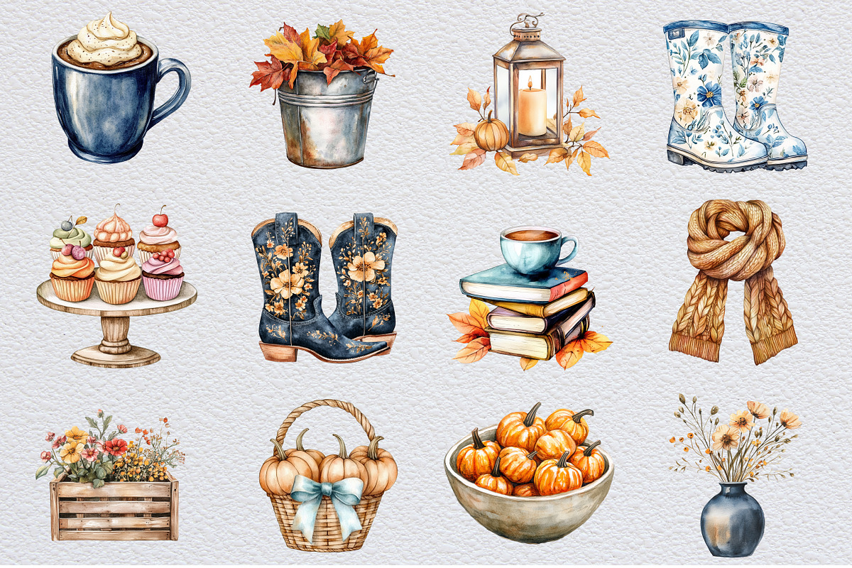 Copper & Cashmere Fall Clipart, an Illustration by Design Market (Photo 3 of 3)