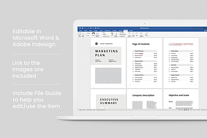 Marketing Plan MS Word & Indesign