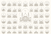 100+ Mosque Coloring Page for KDP, a Pattern Graphic by S Graphic Studio (Thumbnail 3 of 3)