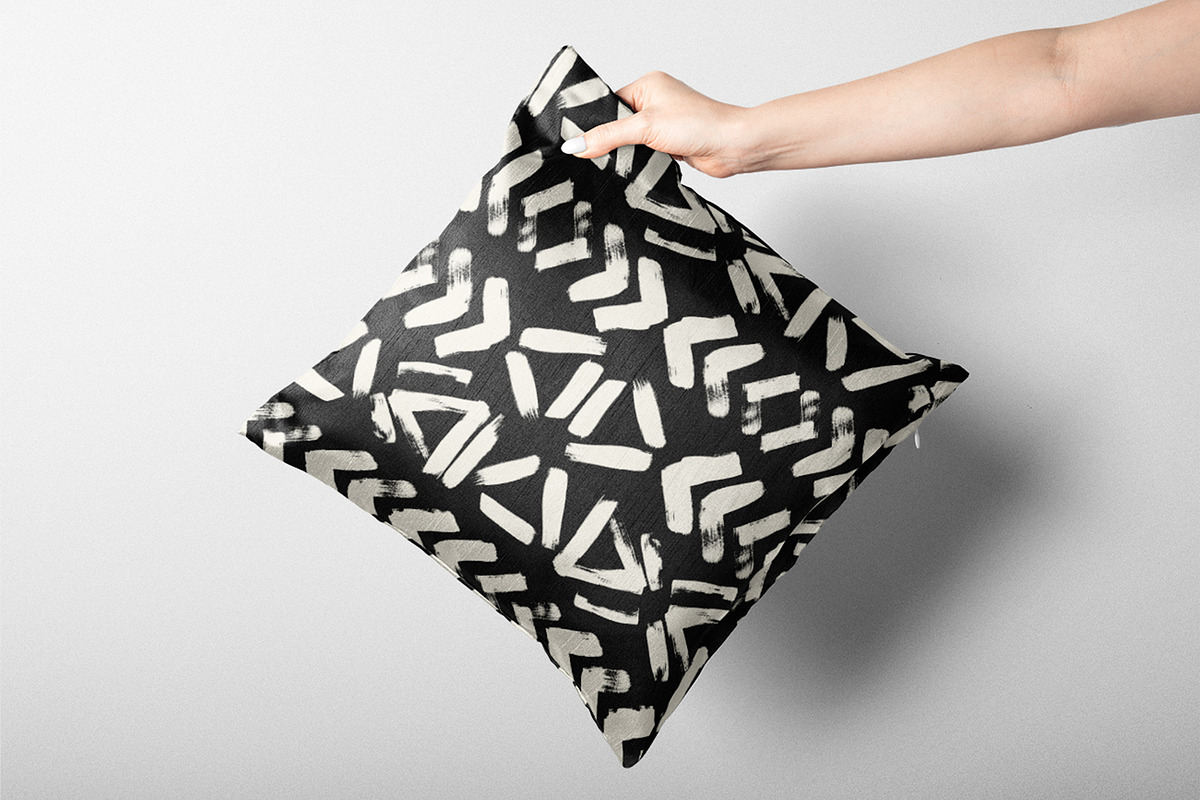 Dark Brush Painted Tribal, a Wallpaper Graphic by MalyskaStudio (Photo 10 of 16)