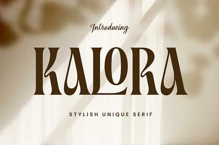Kalora - Unique Serif, a Serif Font by Novitype