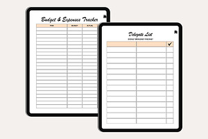 Editable Digital Baby Shower Planner