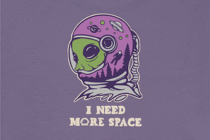I NEED MORE SPACE, an Object Illustration by Ngaula Std.