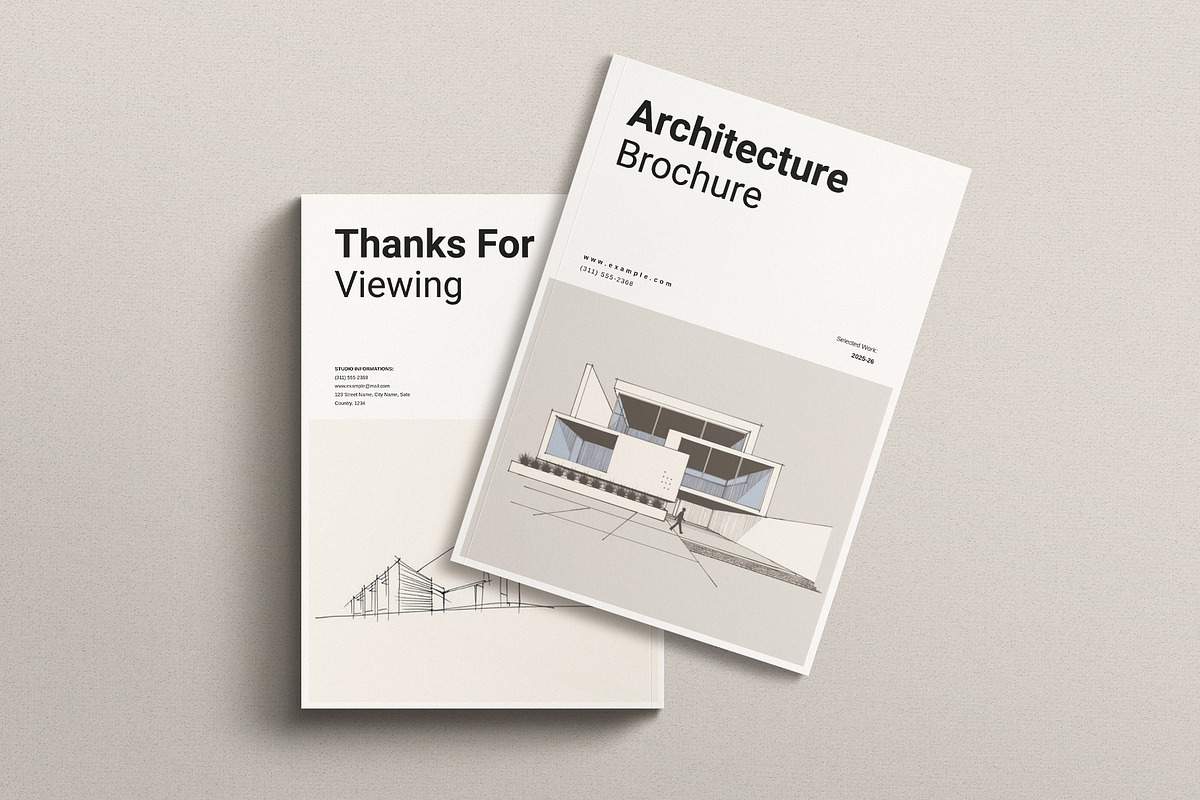 Architecture Brochure Template, a Brochure Template by ArtisanaAura (Photo 9 of 10)