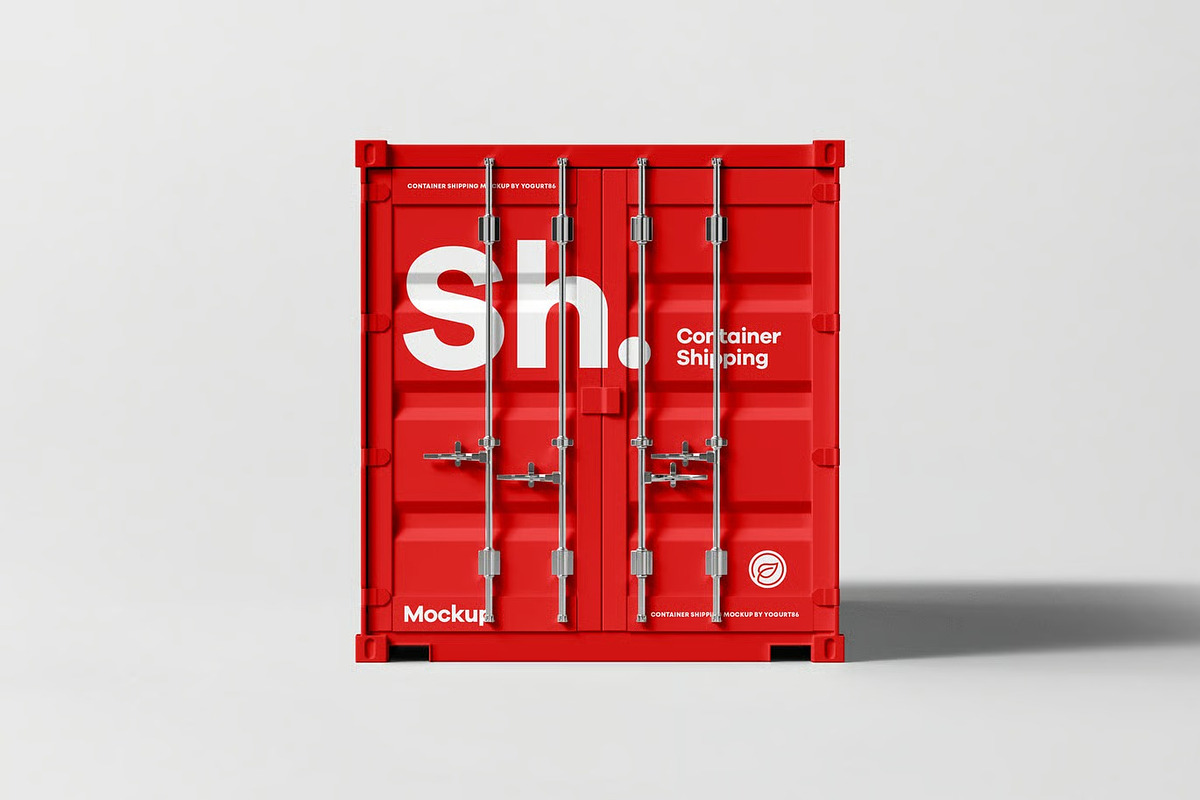 Shipping Container Mock-up, a Cups & Container Mockup by zippypixelstudio (Photo 9 of 12)