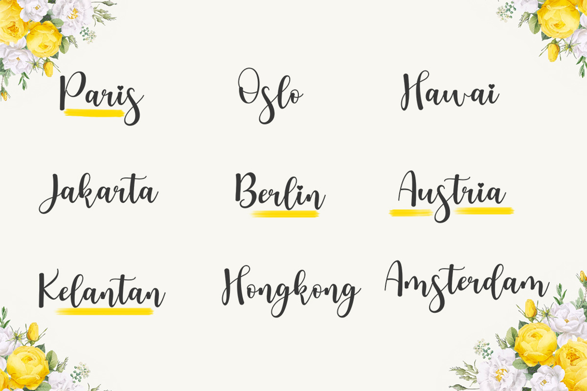 Bastian Melany, a Script Font by Natural Ink Studio (Photo 4 of 8)